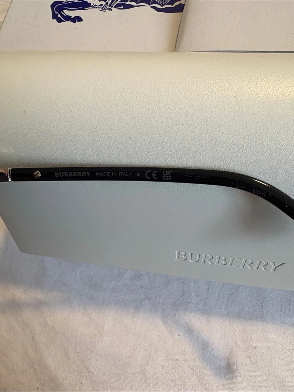 Burberry Black Frame Sunglasses with Gradient Gray Lenses